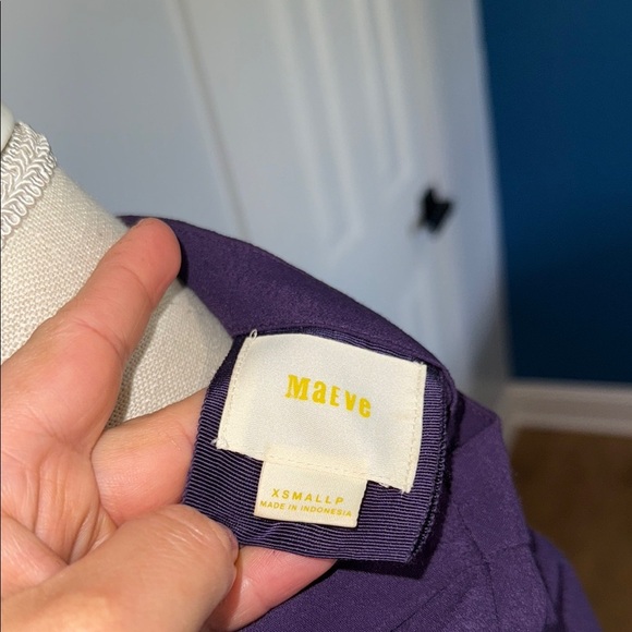 Elegant Purple Wrap Dress - Picture 4 of 4